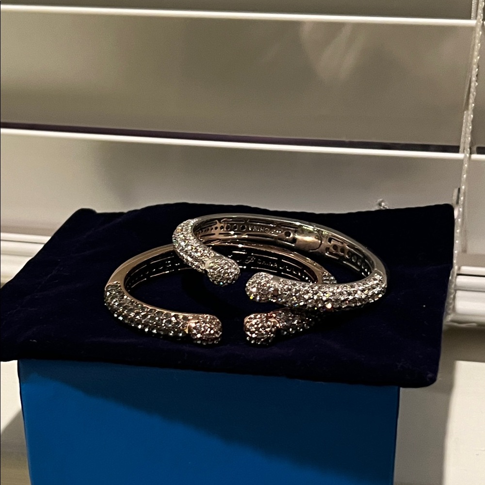 Pair of Joan Boyce Kissable Cuff Bracelets
